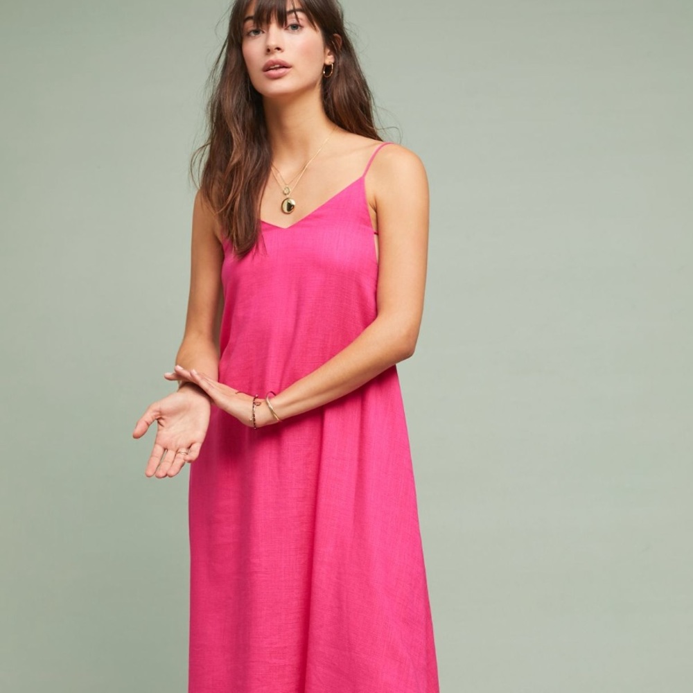 NWT Moon River Magenta Dress